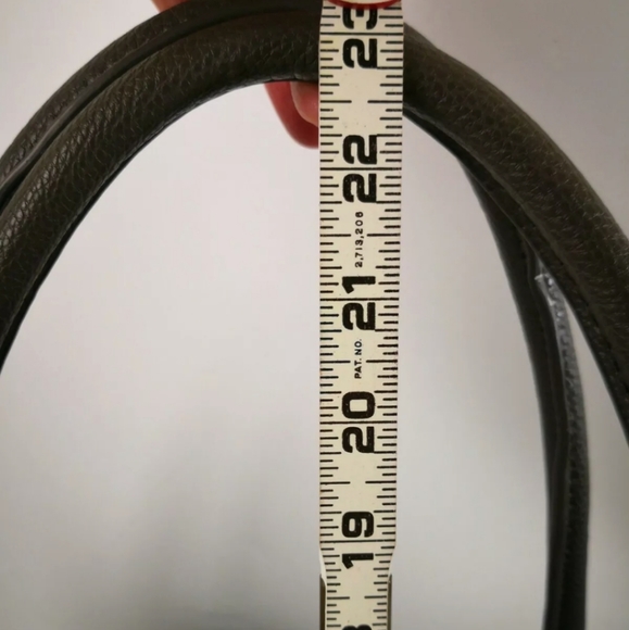 ❤Neiman Marcus Large Metallic/Gold/Gray Faux Leather Tote Bag  12" x 14"… - Picture 7 of 10